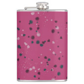 Hot Pink With Confetti フラスク (正面)