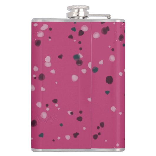 Hot Pink With Confetti フラスク (裏面)