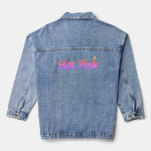 Hot Pink women denim jacket デニムジャケット (裏面)