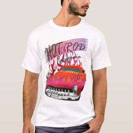 hot rod california by hipster skulls tシャツ
