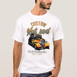 hot rod custom voiture old garage new york by hips tシャツ
