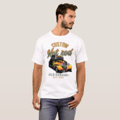 hot rod custom voiture old garage new york by hips tシャツ (正面フル)