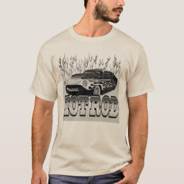 hot rod flamme vintage cars feu  tシャツ