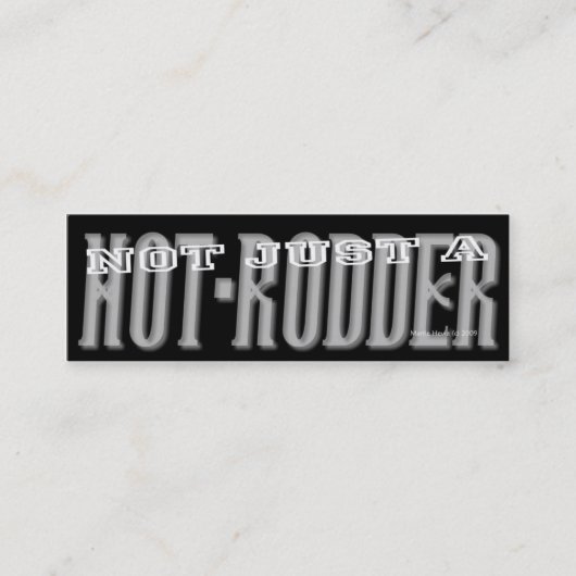 Hot-Rodder - Social Mediaパーソナルカード スキニー名刺 (正面)