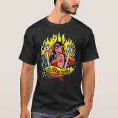 Hot Rods and Devil Pinup Tシャツ (正面)