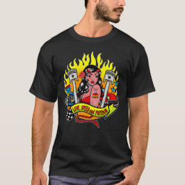 Hot Rods and Devil Pinup Tシャツ