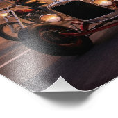 Hot rods and Hells and bikes on the road フォトプリント (角)