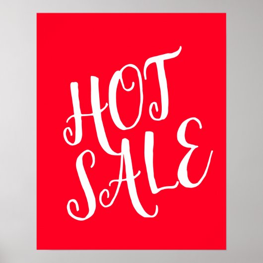 HOT SALE SIGN, Retail Sale Sign, Clearance ポスター (正面)