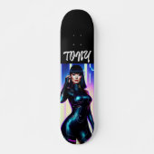 HOT SCI-FI CURVY WOMAN PERSONALZED SKATEBOARDS スケートボード (正面)