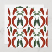 HOT & SPICYジャラペーニョチリペッパーズパターンアート シーズンカード (正面/裏面)