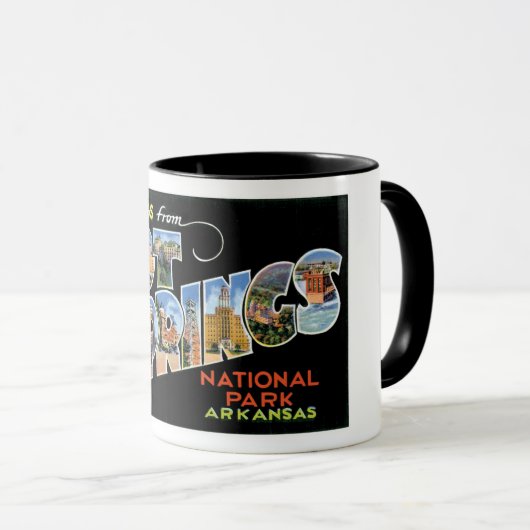 Hot Springsからの挨拶! マグカップ (正面右)