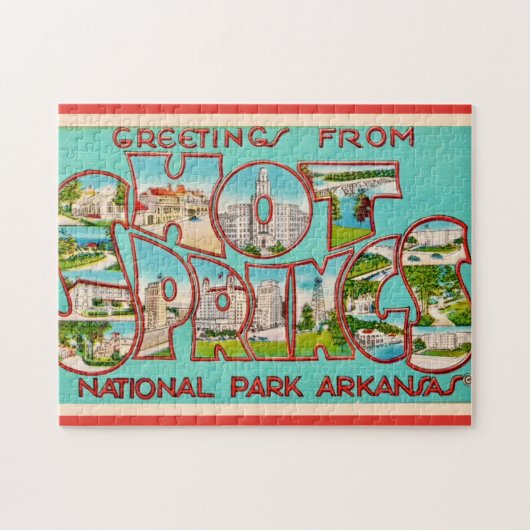 Hot Springs Arkansas 11x14 ジグソーパズル (横)
