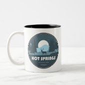 Hot Springs National Park Deer ツートーンマグカップ (左)