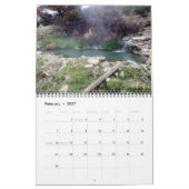 HOT SPRINGS OF THE WEST Calendar カレンダー (2月 2027)
