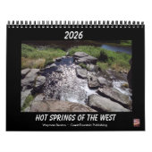 HOT SPRINGS OF THE WEST Calendar カレンダー (カバー)