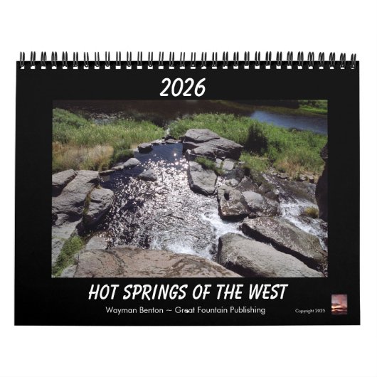 HOT SPRINGS OF THE WEST Calendar カレンダー (カバー)