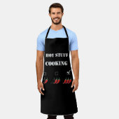 Hot stuff cooking エプロン (着用した状態)