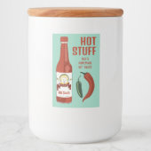HOT STUFF Spicy Hot Sauce Jalapeños Chiles フードラベル (正面)
