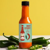 HOT STUFF Spicy Hot Sauce Jalapeños Chiles フードラベル