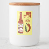 HOT STUFF Spicy Hot Sauce Jalapeños Chiles フードラベル (正面)