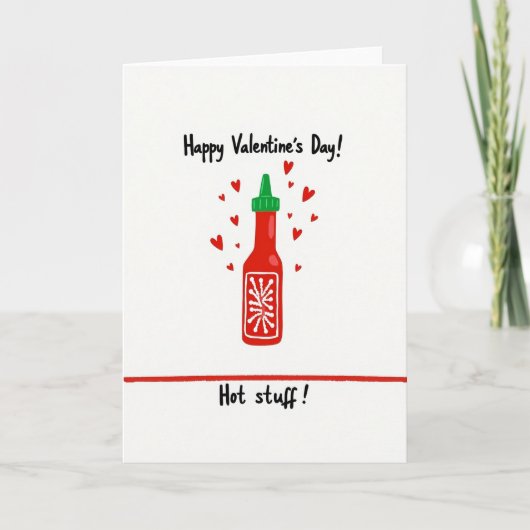 Hot Stuff Valentines Card カード (正面)