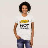 HOT TAMALEレディースおもしろいホットTシャツ Tシャツ (正面フル)