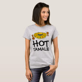 HOT TAMALEレディースおもしろいホットTシャツ Tシャツ (正面フル)