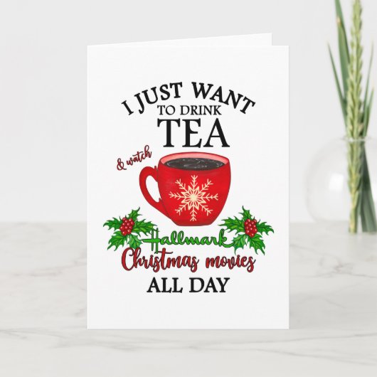 Hot Tea And Christmas Movies カード (正面)