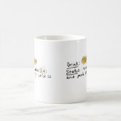 Hot Tea, Iced Tea, Illustration Mug コーヒーマグカップ (中央)