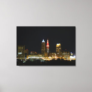 (Hot Tower Lights)クリーブランド、OH Canvas Print キャンバスプリント