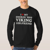 Hot Viking Girlfriend Scandinavian GF Men´s Tシャツ (正面)