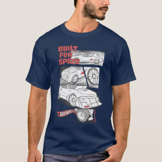 Hot Wheels Built for Speed コミックパネル フレンズ Tシャツ