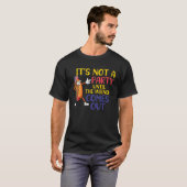 Hotdog It s Not A Party Until The Wiener Comes Out Tシャツ (正面フル)