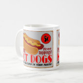 HotDogSignのマグ コーヒーマグカップ (正面左)