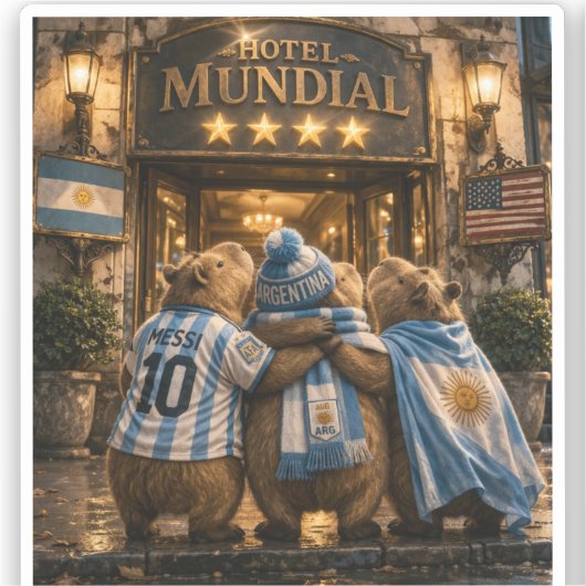  Hotel 4 estrellas Capibarras シール (正面)