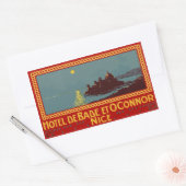 Hotel de Bade et Connor (Nice) Vector format 長方形シール (封筒)