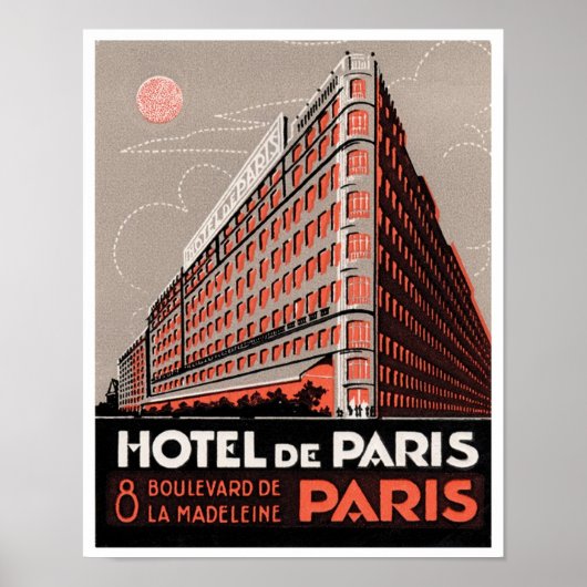 Hotel De Paris ポスター (正面)