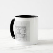 Hotel de Pourtalesの正面1850年 マグカップ (正面左)