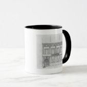 Hotel de Pourtalesの正面1850年 マグカップ (正面右)