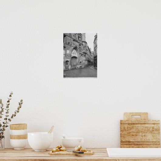 Hotel de Sens, late 19th century-early ポスター (キッチン)