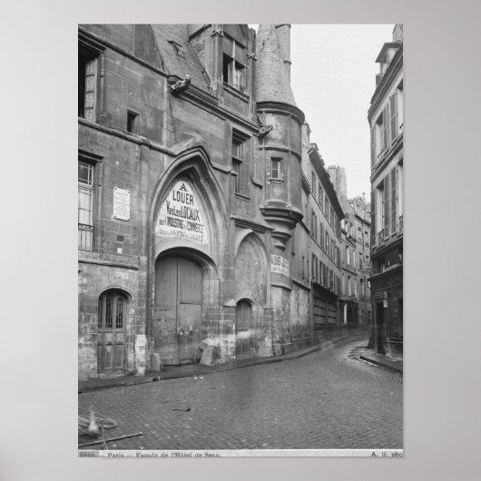Hotel de Sens, late 19th century-early ポスター (正面)
