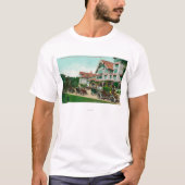 Hotel del Monteの外面の眺めを有頂点にして下さい Tシャツ (正面)