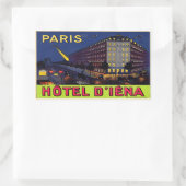 Hôtel d'Iéna (Paris) 長方形シール (バッグ)