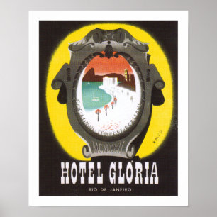Hotel Gloria Rio de Janeiro (white) ポスター