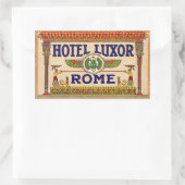 Hotel Luxor (Rome) 長方形シール (バッグ)