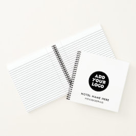 Hotel Name & Logo QR Code | Any Color Personalize ノートブック