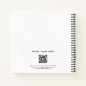 Hotel Name & Logo QR Code | Any Color Personalize ノートブック (裏面)