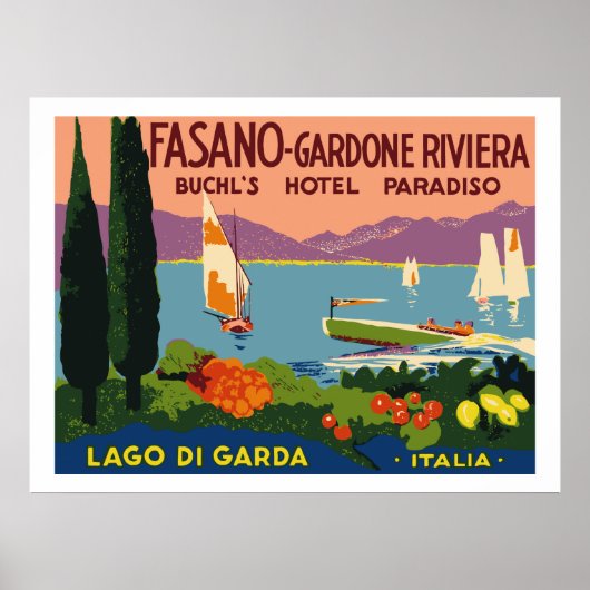 Hotel Paradiso (Lago di Garda - Italia) ポスター (正面)