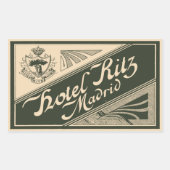 Hotel Ritz (Madrid - Spain) 長方形シール (正面)