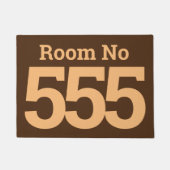 Hotel Room 3桁の数字のはっきりした入力 ドアマット (正面)